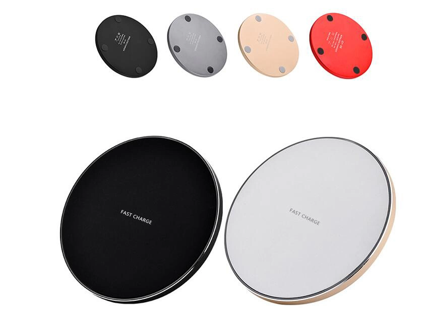 Fast Wireless Charging Pad 10W Qi Wireless Charger for iPhone Quick Round Wireless Charger