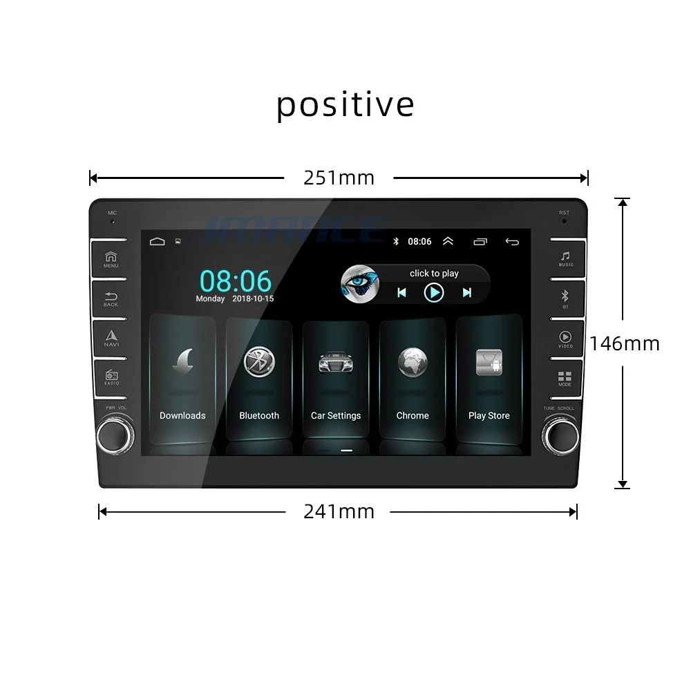 Factory Car Music System 1 DIN Android Auto WiFi Radios Multimedia Car DVD Player Navigation