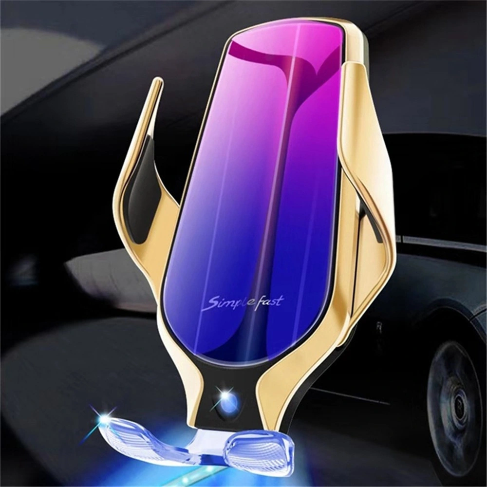 Wholesale R9 Qi Fast Wireless Auto-Clamping Air Vent Wireless Charger Car Mount