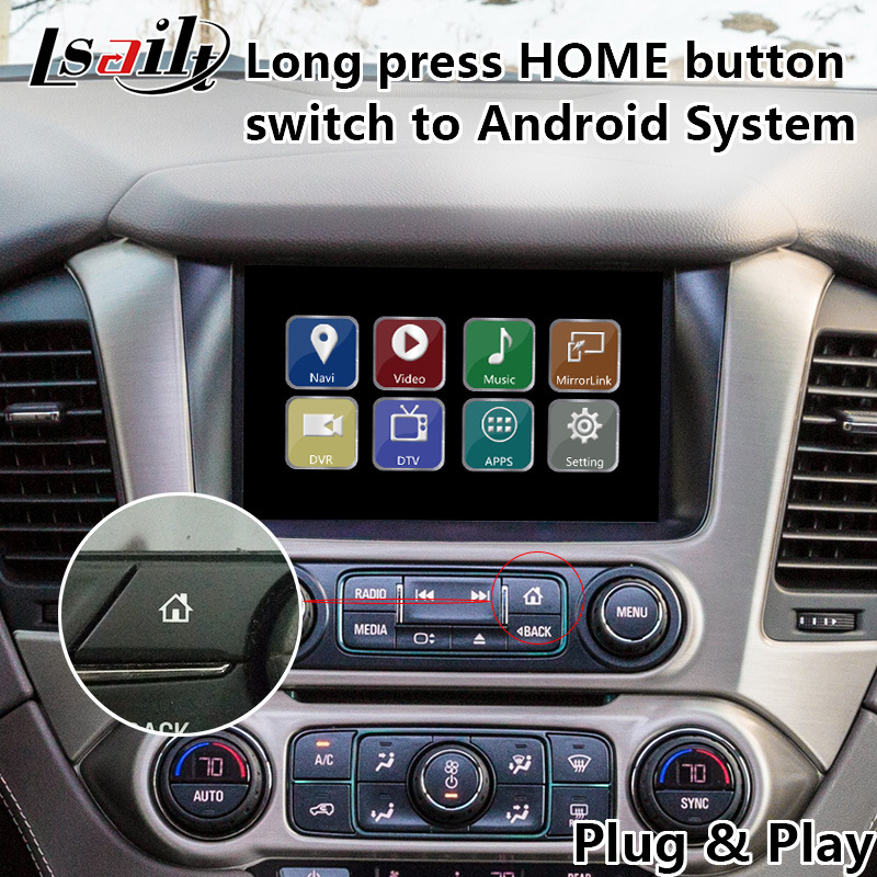 Gmc Yukon Denal Android Navigation Box for 2014-2020 Year with Online Map (Google/waze)