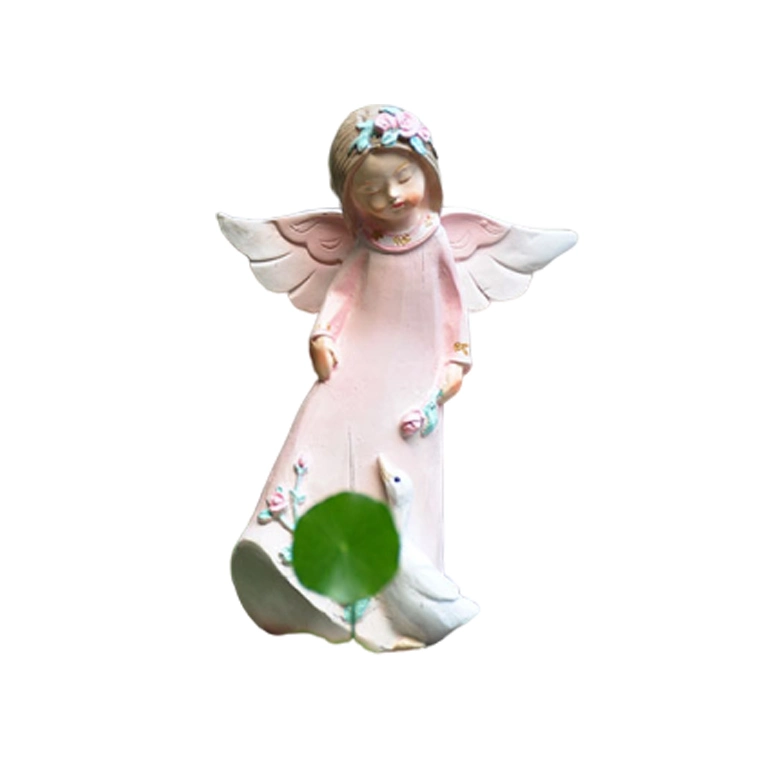 Wings of Whimsy Bluebird of Happiness Hand-Painted Inspirational Angel Figurine