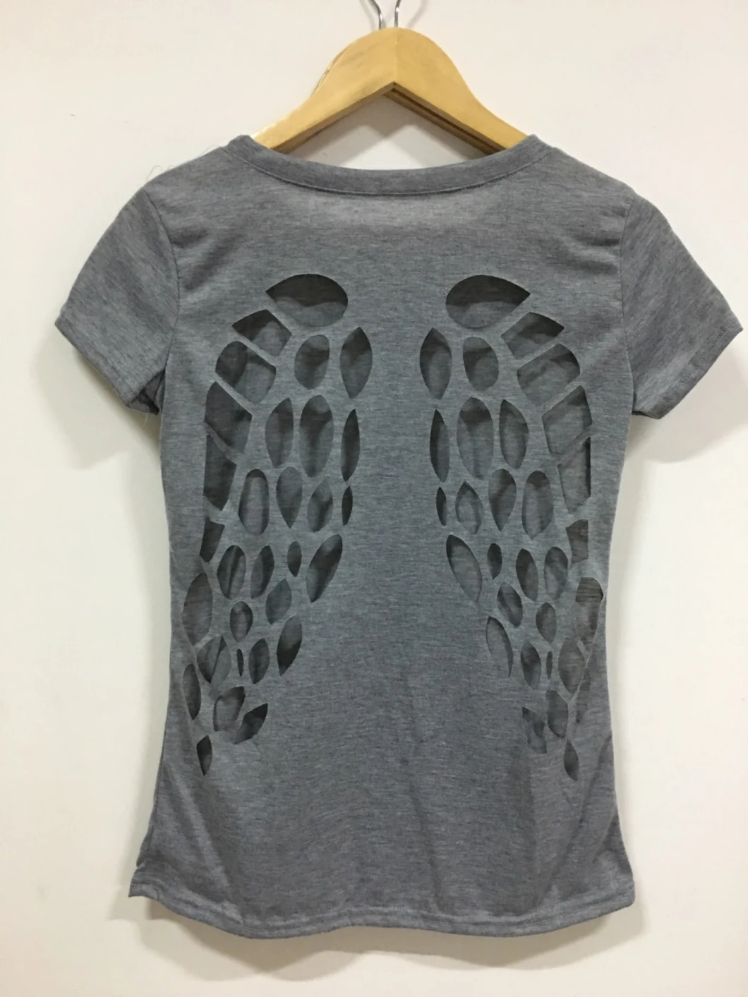 New Style Casual Backless Angel Wings Women's Tops T-Shirt (14206)