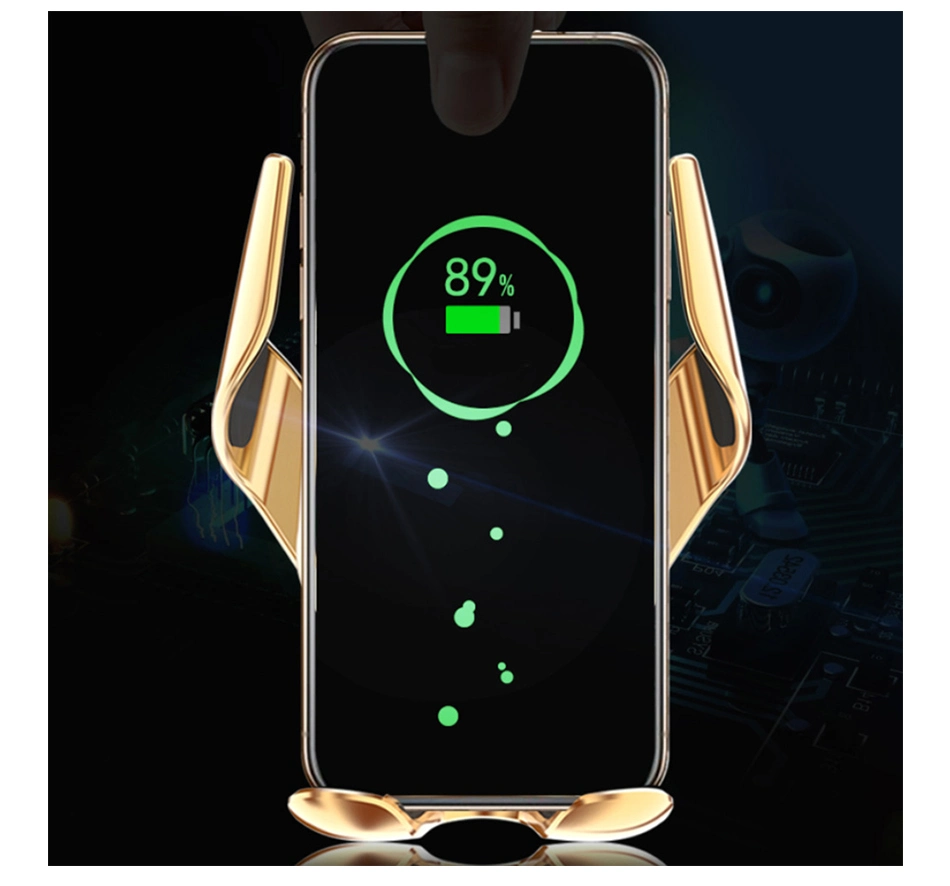 R3 Car Wireless Charger Automatic Clamping Touch Button Automatic Matching Phone Charger