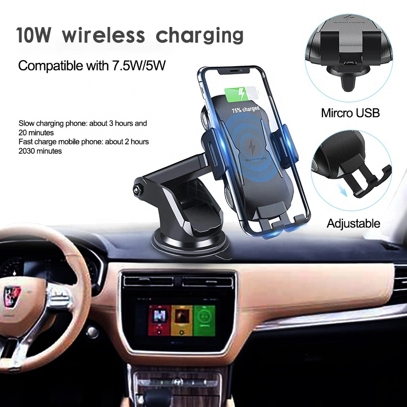 Newest Products Fully Automatic Induction Wireless Car Charger Mount Air Vent Cell Phone Charger for Oppo