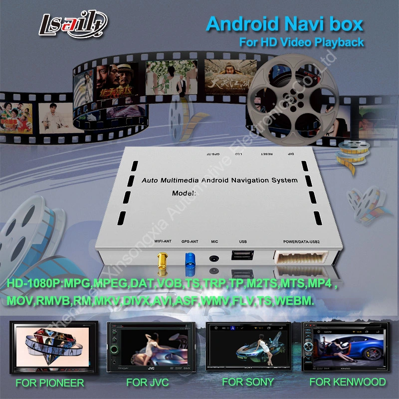 Car Android Navigation Box for Jvc Display with Touch Navigation, Live Navigation, 2 USB Ports