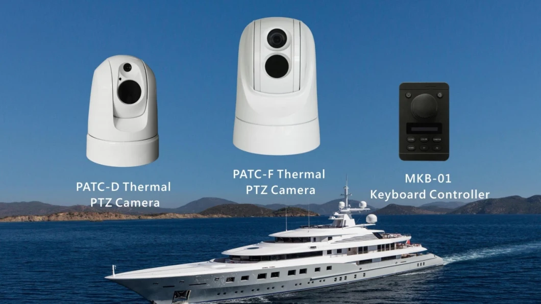 Auto Flip PTZ Camera Car Ship and Boat Thermal Imaging IP PTZ Camera