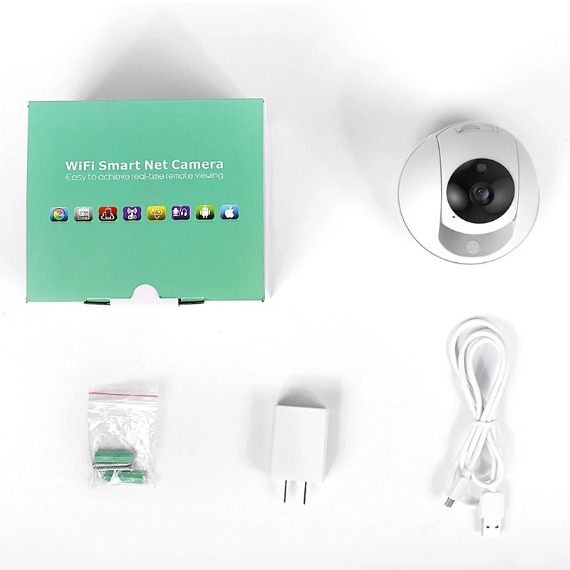 Wi-Fi Camera Vr 1080P LED Fisheye Smart Home Wireless WiFi 360 Degree Panoramic Camera