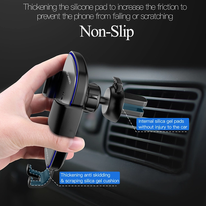 Fast Air Vent Car Mount Phone Holder Wireless Charger for Samsung iPhone