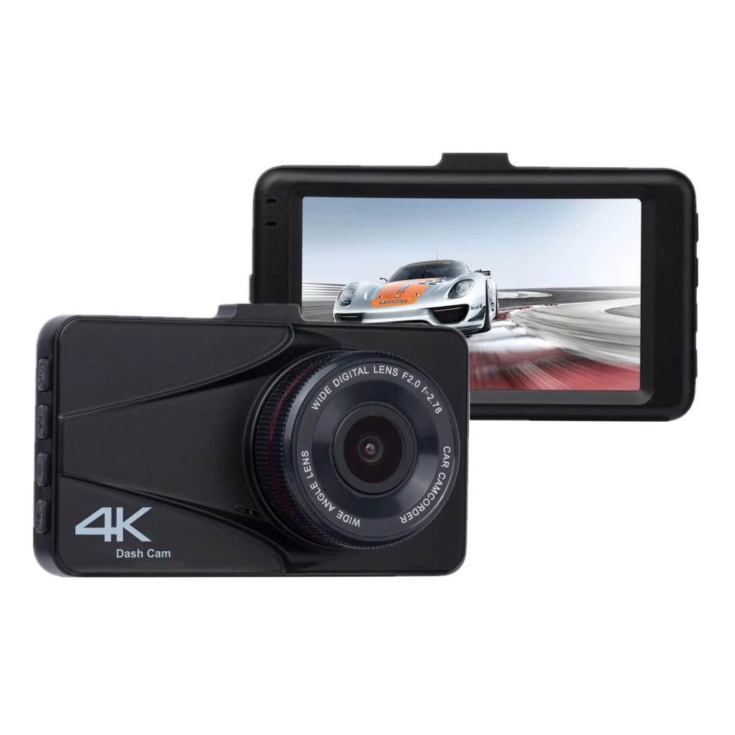 World-First 3.0 Display FHD1080p Dual Lens GPS Navigation WiFi Bluetooth FM Car DVR Camera Dashcam Car Black