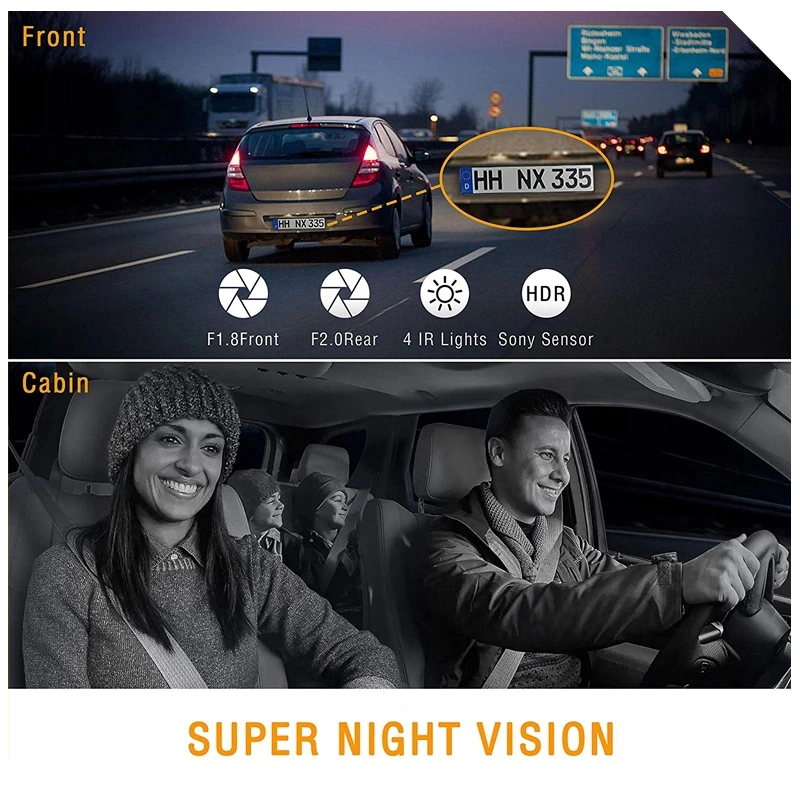 2'' IPS Screen FHD1080p Car DVR Dash Camera with WiFi GPS Sony Sensor Night Vision Dash Cam