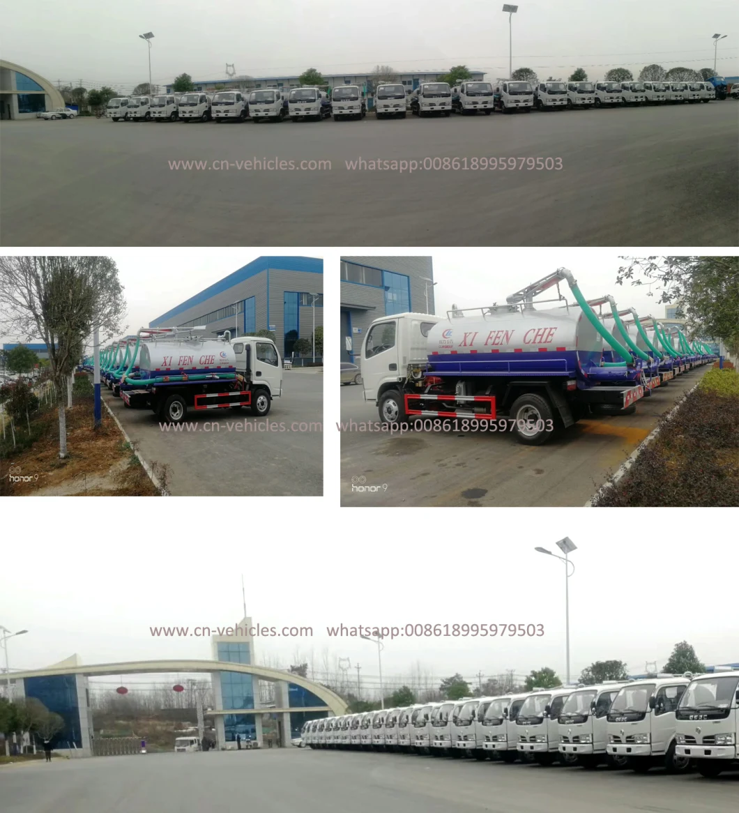 Dongfeng 4000L 4X2 Left Hand Drive Fecal Suction Truck