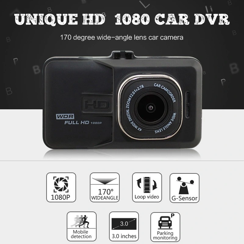 Dash Cam 1080P HD Car DVR Camera WiFi Control with Parking Radar Monitor