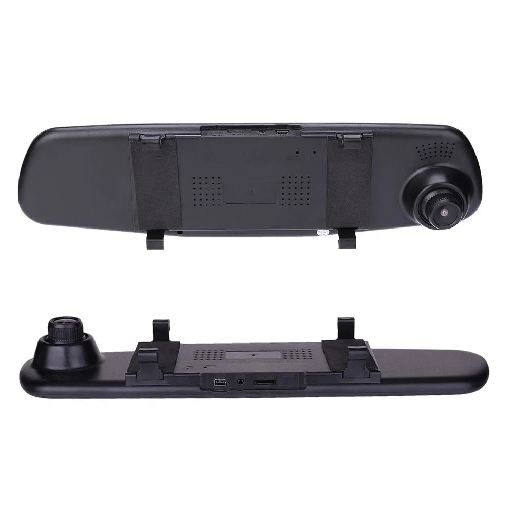 Full HD 1080P Car DVR Camera Auto 4.3 Inch Rearview Mirror Dash Digital Video Recorder with Dual Lens