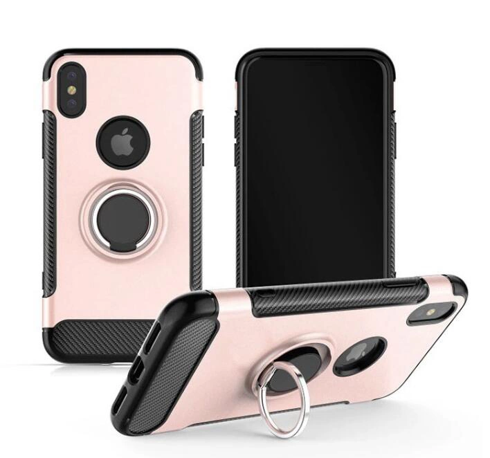 for LG Stylo 4 Phone Case 360 Rotation Finger Ring Stand Mobile Phone Cover