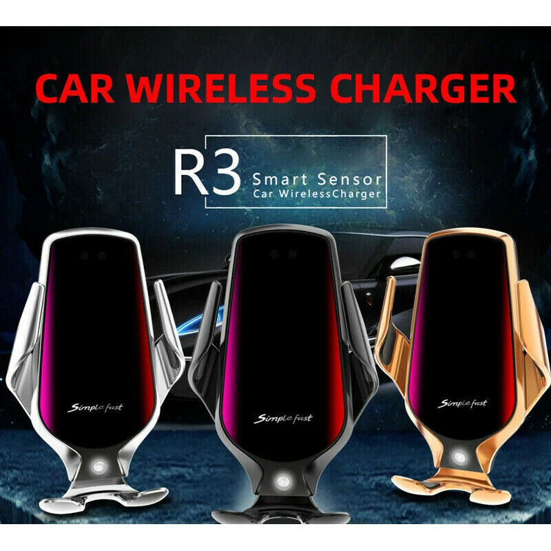 R3 Gravity Phone Car Holder Wireless Car Charger Stand Fast Charging Car Phone Holder