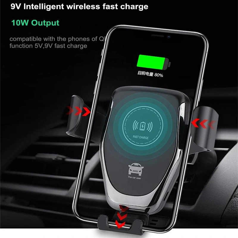 Hot Sale 5W/7.5W/10W Car Wireless Charger with Mobile Holder