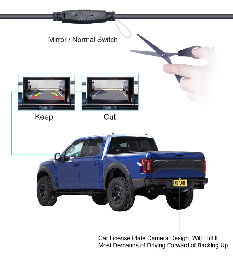 Rear View Commercial Vehicle System HD Roh Car Wireless Backup Camera