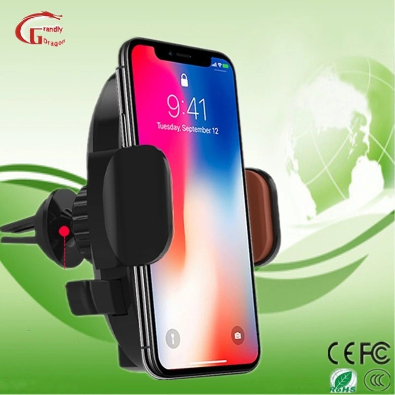 Fast Charging Car Mount Qi Wireless Charger for Mobile Phones