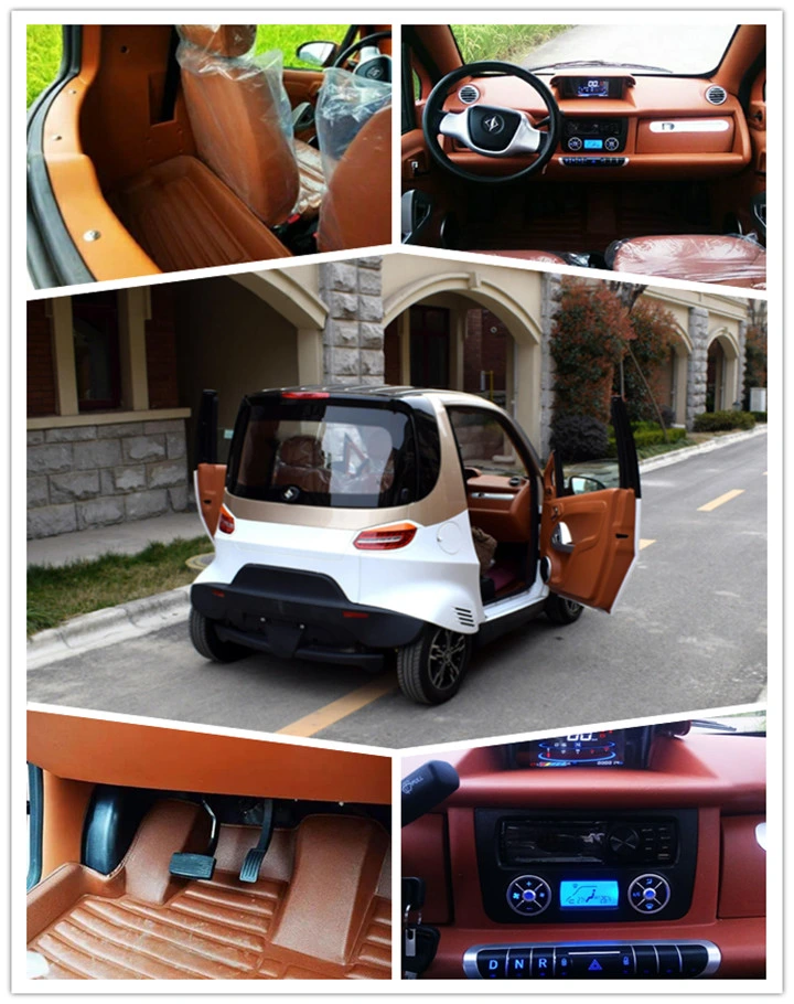 4 Wheel 2 Seat LHD Left Hand Drive Cheap Chinese EEC Electric Automobile Electric Car