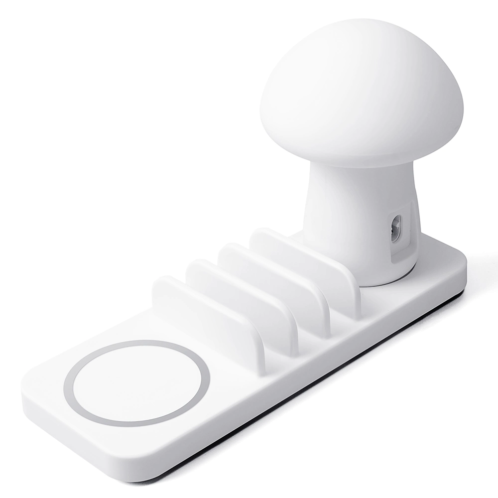 New Mushroom Lamp Wireless Charging Stand Multiple Function USB Charger