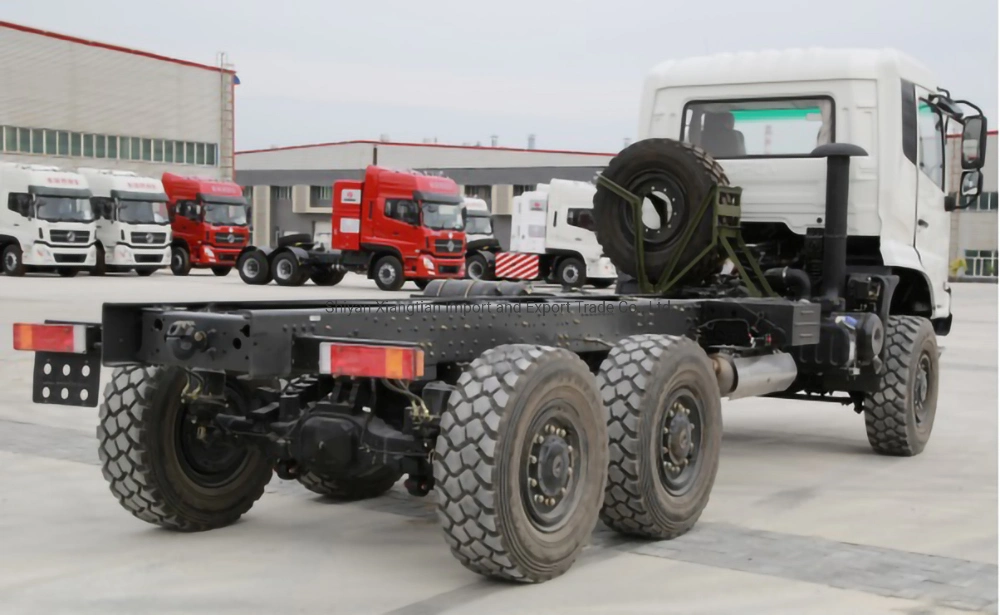 All Terrain 6X6 Dongfeng Left Hand Drive Construction Tractor Crane Trucks