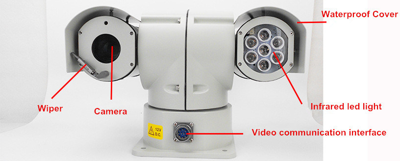 Ahd 960p 18X 360 Degree Rotation Vehicle IR PTZ CCTV Cameras