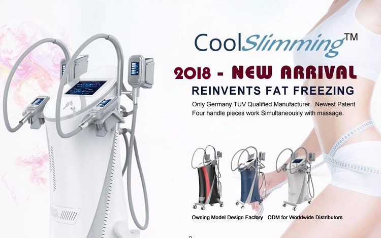 Beauty and Personal Care 360 Degree Cryolipolysis Device / 4 Cryolipolysis Handles 360 Reduce Double Chin Machine