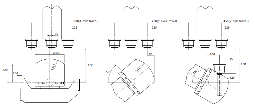 5 Axis CNC Machining Center for Metal Milling and Drilling CNC Machine Tool