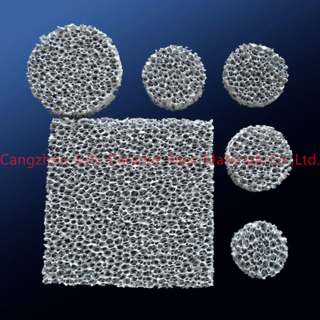 Porous Foam Ceramic Filter (Material: Silicon carbide, Alumina, Zirconia)