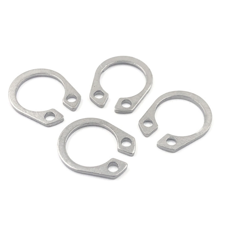 Stainless Steel 304 Spring Washer Retaining Ring Metal Key Ring Spring Fuse Ring Buckles