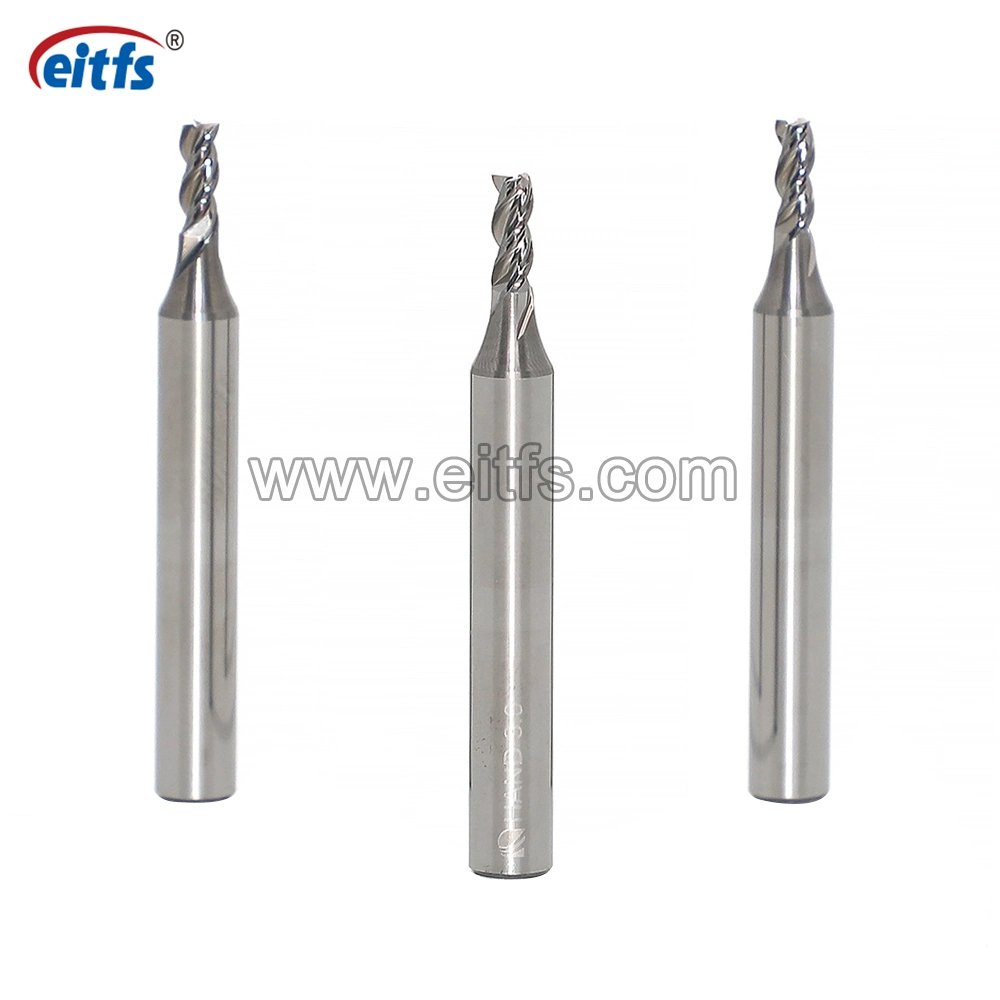 Solid Carbide Milling Cutter for Aluminum Alloy Processing 3 Flutes End Mill