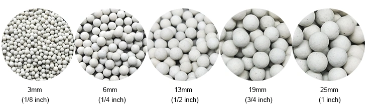 Inert Alumina Ceramic Ball as Catalyst Bed Support (Al2O3: 99%)
