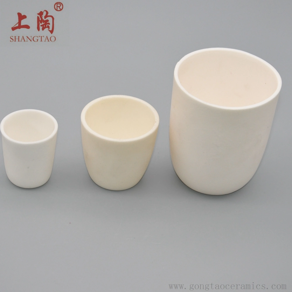Various Size Material Alumina Cylindrical Crucibles Alumina Ceramics Crucible