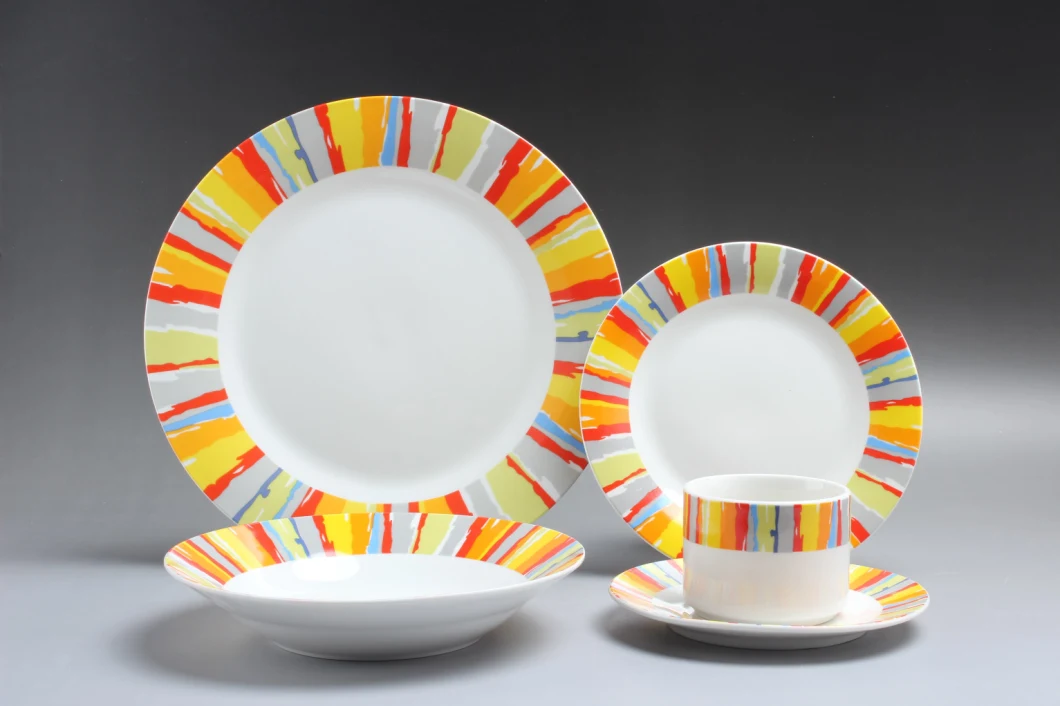 Linyi Jingshi Kitchenware Dinner Set Ceramic Plates Sets Dinnerware