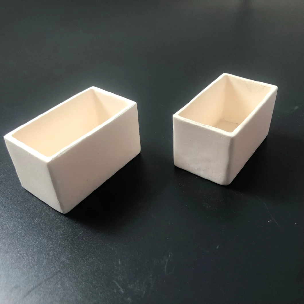 99.5% Aluminum Oxide Ceramic Square Crucible