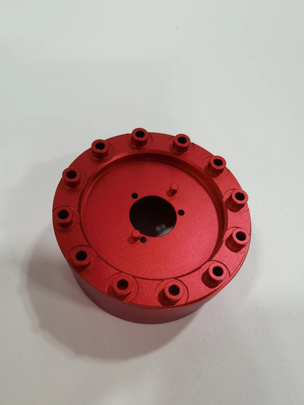 6061 Aluminum CNC Machining Parts Red Anodized Surface Treatment
