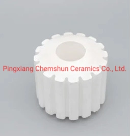 95% Alumina Oxide Pre-Engeering Ceramic Tube with Gears for Wear Protection