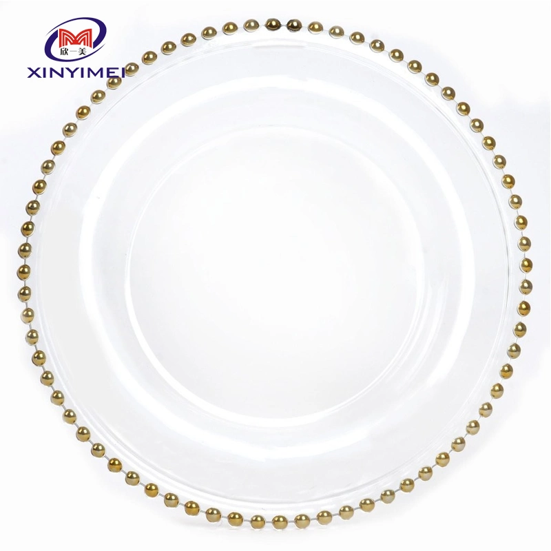 Wholesale Cheap Reataurant Hotel Gold Ceramic Serving Dinner Plate