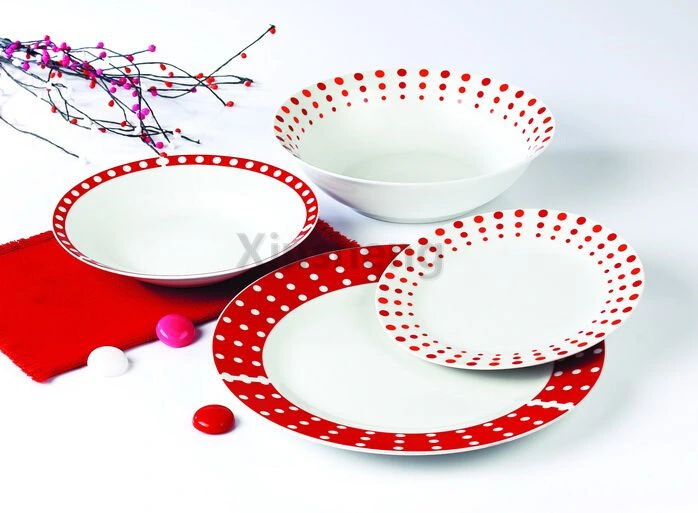 High Quality Porcelain Dinner Set Stands Ceramic Deer Plates Dinnerware