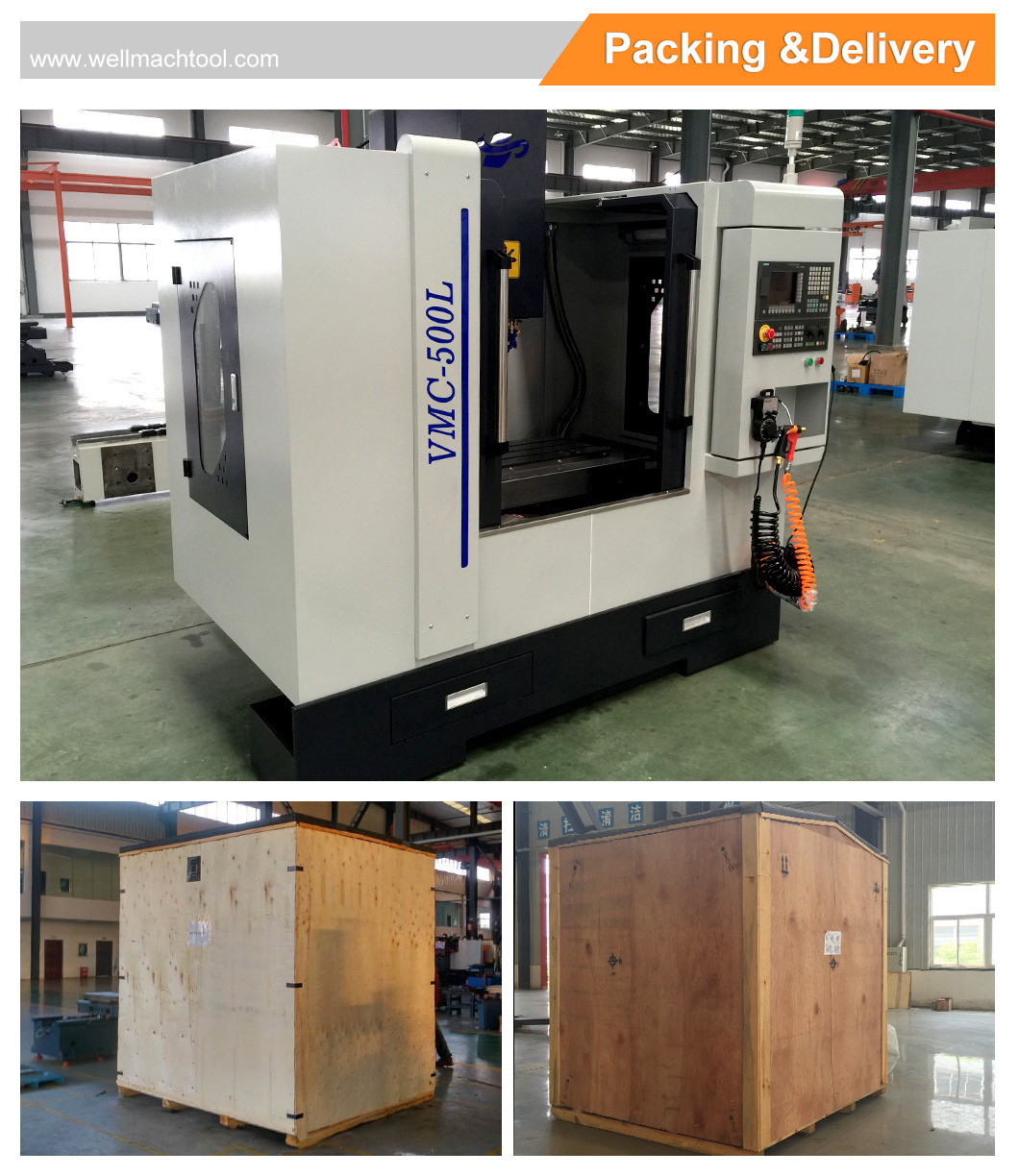 VMC500L China 4 axis CNC machining center with linear guideway