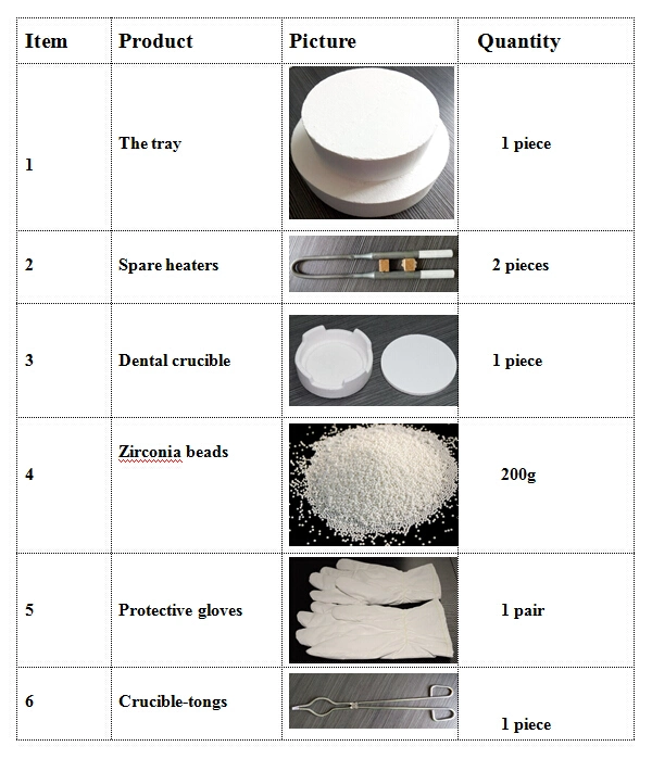 Dental Zirconia Ceramic Sintering Furnace Heated by Mosi2 Rods