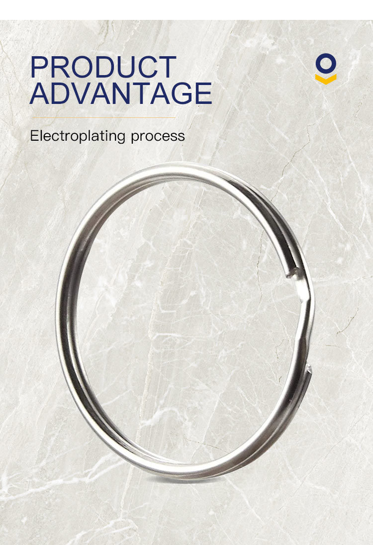 12mm Blank Stainless Steel Split Rings Keyring Key Ring