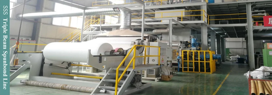 1600mm SSS Spunbond Nonwoven Fabric Making Machine and Nonwoven Textile Production Line Equipment
