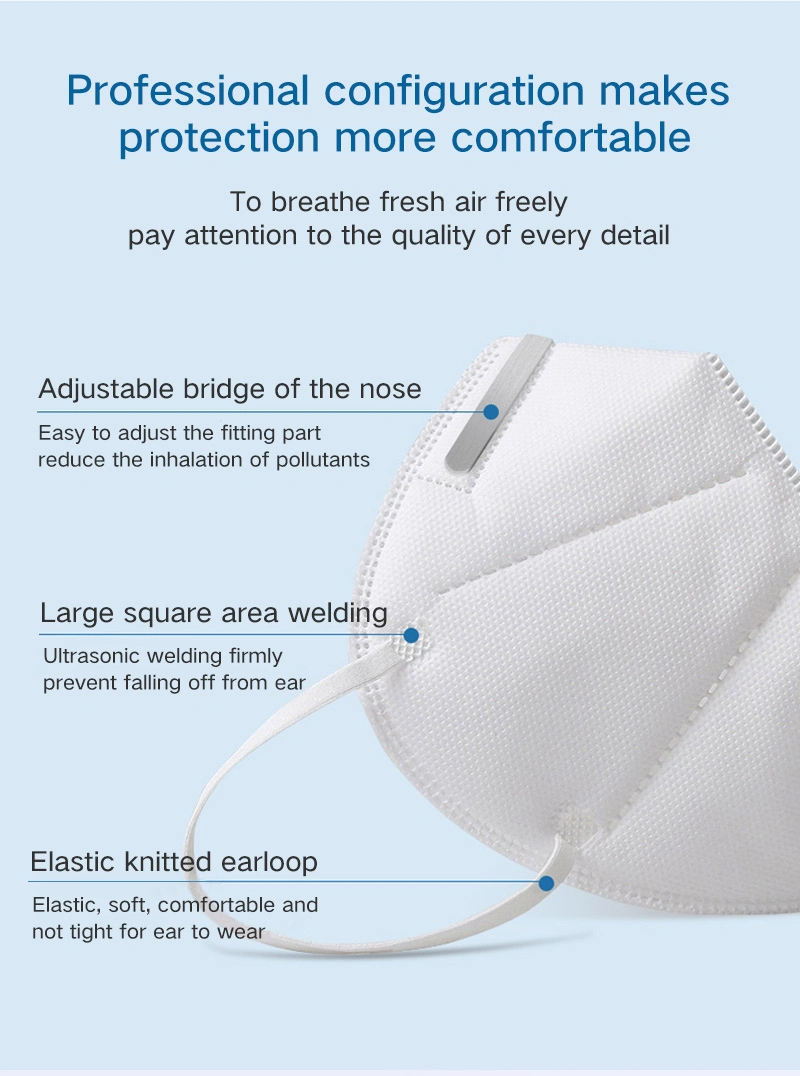 Factory Wholesale Masks 5-Laye Non-Woven Fabric Dustproof and Adult Disposable KN95 Masks
