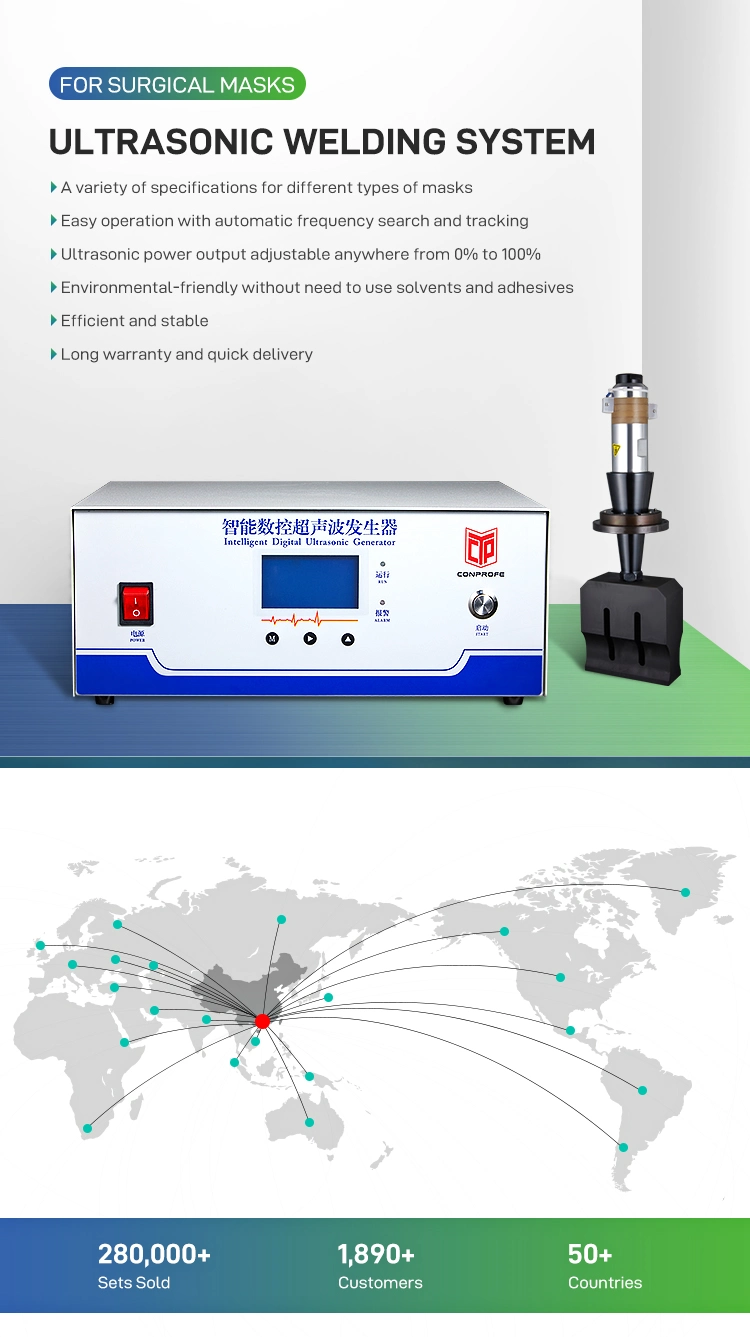 1000V out Voltage Ultrasonic Welding Equipment for Mask Ultrasonic Welding Machine for Non-Woven Fabric Welding