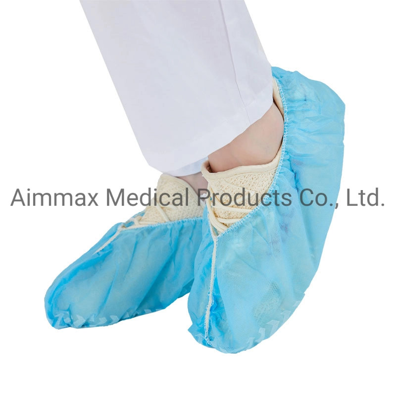 Disposable Non Woven Machine Made Shoe Cover Waterproof Dustproof Non-Slip PP Shoecover