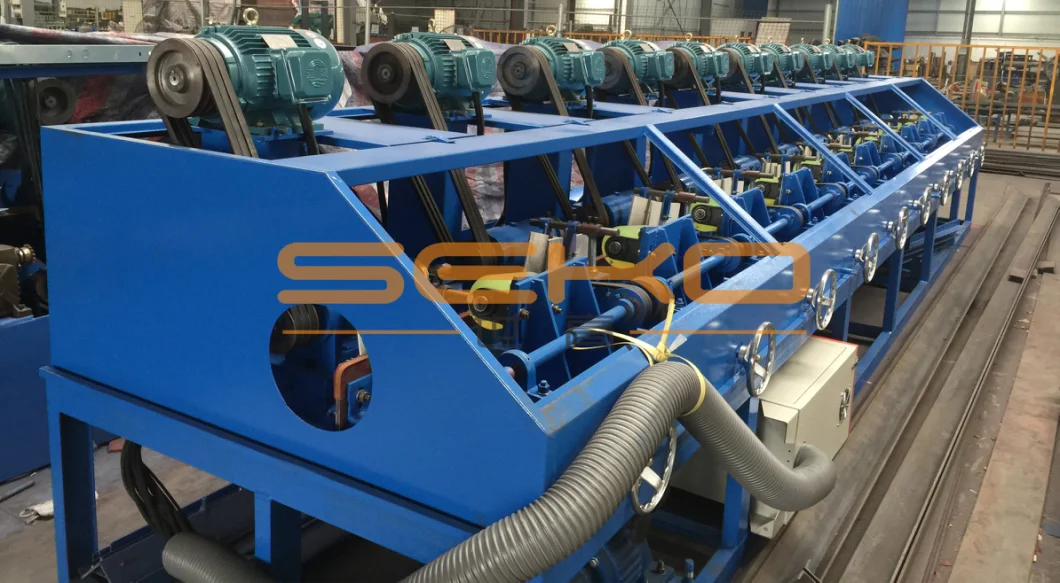 Straight Ss Square Pipe Polishing Machine with Flap Wheel