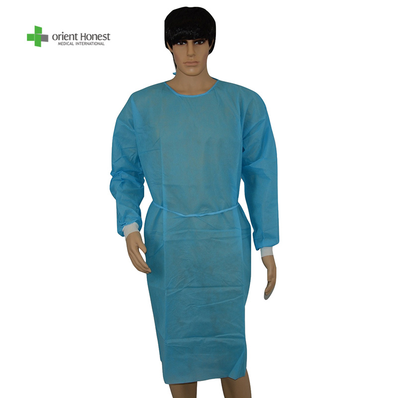 Disposable Non Woven Isolation Gowns SMS PP PP+PE Protective Cloth Cleaning Room Operating Cloth