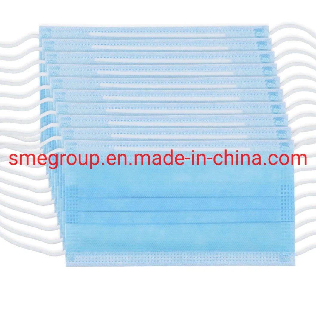 Disposable Non-Woven Face Mask 3ply with Ear Loop Indoplas Disposable Mask Making Machine