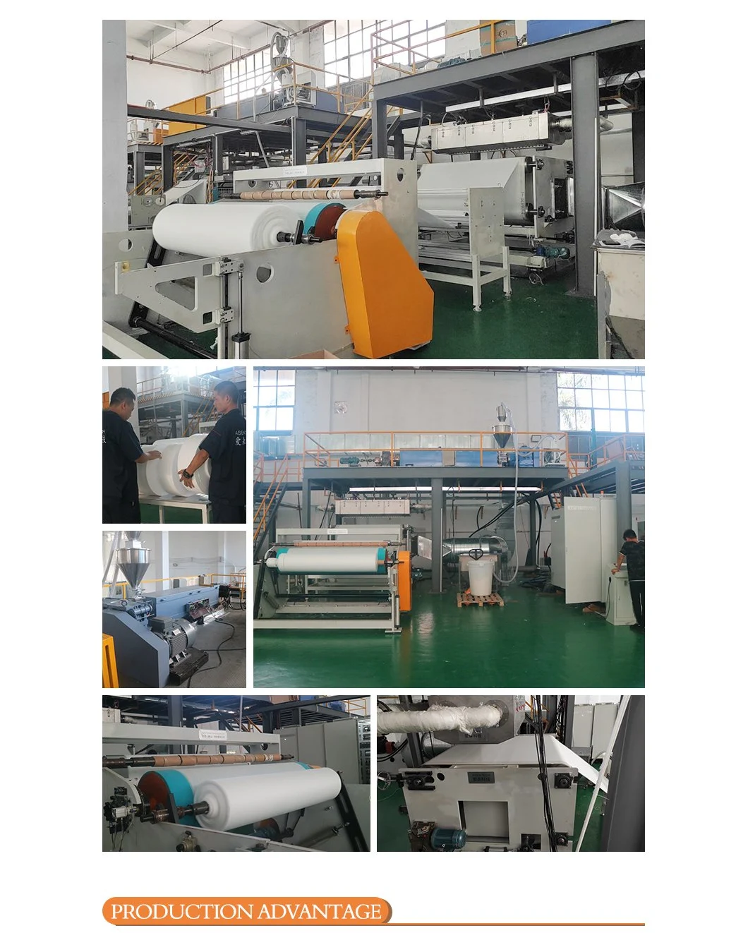 Ssmms 2400mm Nonwoven Fabric Making Machine and Textile Bag Machinery of Spunbond Meltblown Production Line